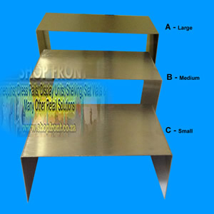 3 Layer Block Stands Stainless Steel
